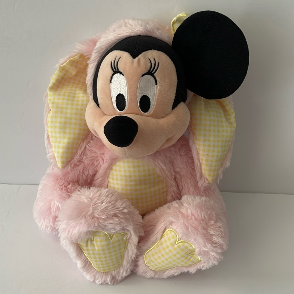 Disney Store Minnie Mouse In Bunny Suit Stuffed Plush 16”